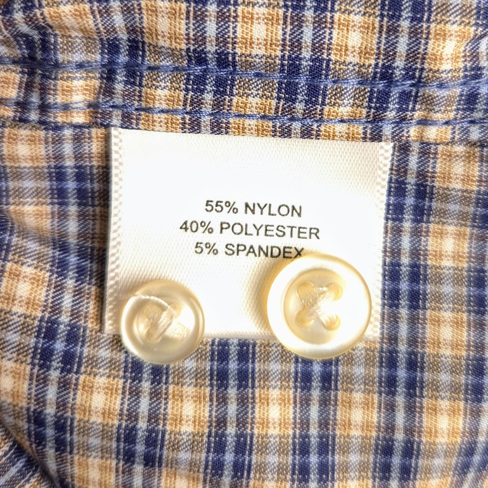 Peter Millar XXL Prairie Performance Twill Button Down Shirt Plaid‎ Mens XXL - Picture 3 of 7